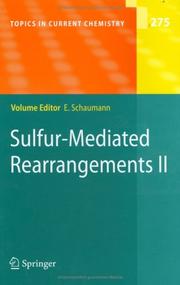 Cover of: Sulfur-Mediated Rearrangement II