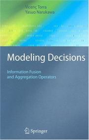 Cover of: Modeling Decisions | VicenГ§ Torra