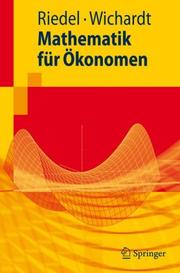 Cover of: Mathematik für Ökonomen (Springer-Lehrbuch)