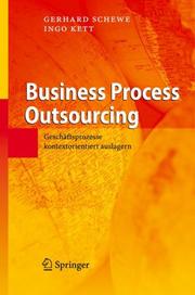 Cover of: Business Process Outsourcing by Gerhard Schewe, Ingo Kett