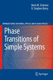 Cover of: Phase Transitions of Simple Systems (Springer Series on Atomic, Optical, and Plasma Physics) (Springer Series on Atomic, Optical, and Plasma Physics)