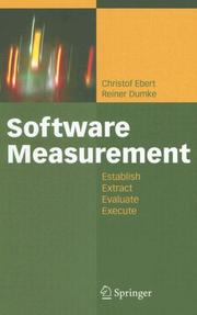 Software measurement by Christof Ebert, Reiner Dumke