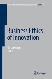 Cover of: Business Ethics of Innovation (Ethics of Science and Technology Assessment)