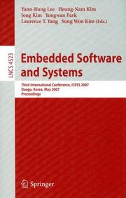 Cover of: Embedded Software and Systems | ICESS 2007 (2007 Daegu, Korea)