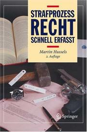 Front cover of Strafprozessrecht by Martin Hussels
