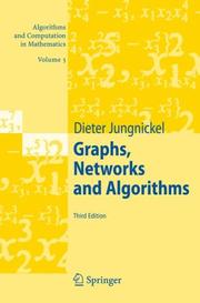 Cover of: Graphs, Networks and Algorithms (Algorithms and Computation in Mathematics)