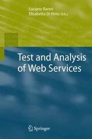 Cover of: Test and Analysis of Web Services