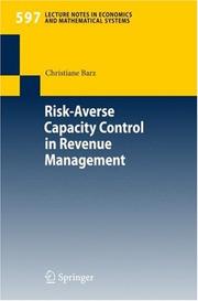 Cover of: Risk-Averse Capacity Control in Revenue Management