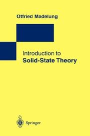Cover of: Introduction to Solid-State Theory by Otfried Madelung