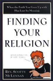 Cover of: Finding Your Religion by Scotty McLennan, Scotty McLennan