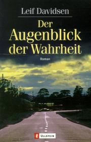 Cover of: Der Augenblick der Wahrheit.