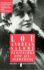 Cover of: Fenitschka Ullstein by Lou Andreas-Salomé