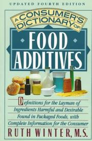 Cover of: A consumer's dictionary of food additives by Ruth Winter