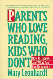 Cover of: Parents who love reading, kids who don't