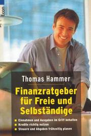 Cover of: Finanzratgeber für Freie und Selbständige. by Thomas Hammer