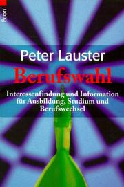 Cover of: Berufswahl.