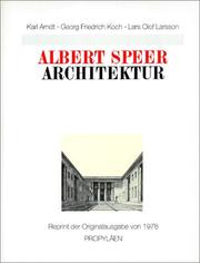 Cover of: Architektur. Arbeiten 1933-1942.