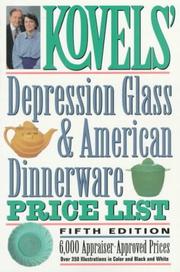 Cover of: Depression glass & American dinnerware price list