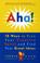 Cover of: Aha!