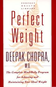 Cover of: Perfect Weight by Deepak Chopra