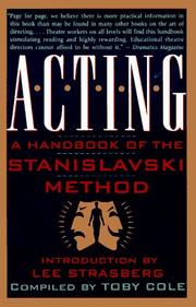 Cover of: Acting by compiled by Toby Cole ; introduction by Lee Strasberg.