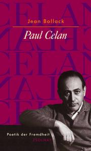 Cover of: Paul Celan. Poetik der Fremdheit.