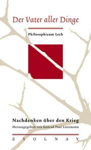 Cover of: Der Vater aller Dinge. Nachdenken über den Krieg. by Konrad Paul Liessmann