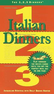 Cover of: Italian dinners 1, 2, 3: 125,000 possible combinations for dinner tonight