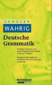 Cover of: Schüler Bertelsmann. Deutsche Grammatik. Lern- und Übungsbuch ab dem 5. Schuljahr.