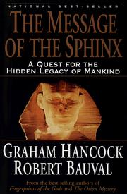 Cover of: The Message of the Sphinx by Graham Hancock, Robert Bauval