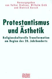 Cover of: Protestantismus und Ästhetik.