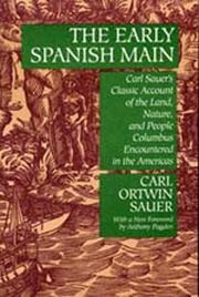 The early Spanish Main by Carl Ortwin Sauer