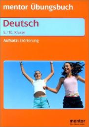 Cover of: Deutsch. Aufsatz: Erörterung. 9./10. Klasse. (Lernmaterialien)