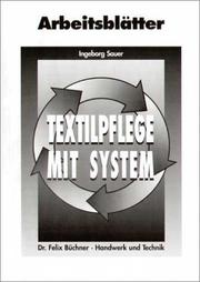 Cover of: Textilpflege mit System, Arbeitsblätter