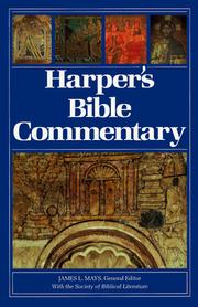 Cover of: Harper's Bible commentary by general editor, James L. Mays ; associate editors, Joseph Blenkinsopp ... [et al.] with the Society of Biblical Literature.