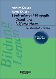 Cover of: Studienbuch Pädagogik. Grund- und Prüfungswissen.