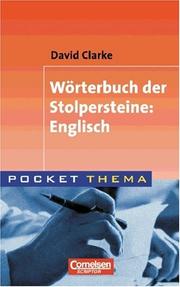 Cover of: Pocket Thema. Wörterbuch der Stolpersteine: Englisch. (Lernmaterialien)