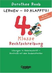 Cover of: 4. Klasse Rechtschreibung.