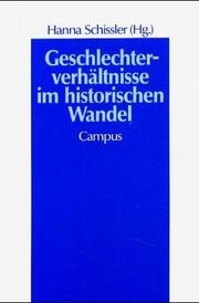Cover of: Geschlechterverhältnisse im historischen Wandel.
