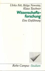 Cover of: Wissenschaftsforschung. Eine Einführung.