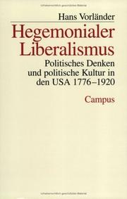 Cover of: Hegemonialer Liberalismus.