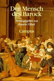Cover of: Der Mensch des Barock.