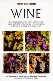 Wine by Maynard A. Amerine, Vernon L. Singleton