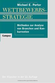 Cover of: Wettbewerbsstrategie. ( Competitive Strategy).