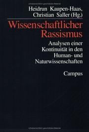 Cover of: Wissenschaftlicher Rassismus.