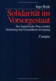 Solidarität im Vorsorgestaat by Ingo Bode