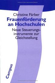 Cover of: Frauenförderung an Hochschulen. Neue Steuerungsinstrumente zur Gleichstellung.