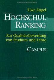 Cover of: Hochschul- Ranking. Zur Qualitätsbewertung von Studium und Lehre.