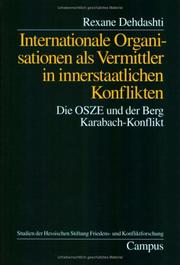 Cover of: Internationale Organisationen als Vermittler in innerstaatlichen Konflikten