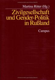 Cover of: Zivilgesellschaft und Gender- Politik in Rußland. by Martina Ritter